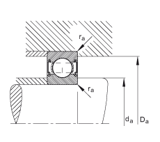 S 6200-C-2Z, ăȲYC  DIN 625-1 ˜ʵҪߴɂg϶ܷ