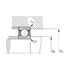 S 61908-2Z,  DIN 625-1 ˜ʵҪߴ, ɂg϶ܷ
