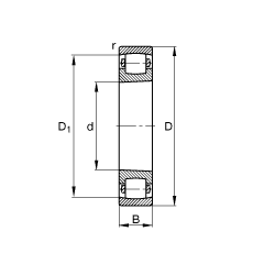 ΝLS 20311-K-TVP-C3,  DIN 635-1 ˜ʵҪߴ, FףF 1:12