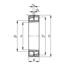 {ĝLS 24128-E1-K30,  DIN 635-2 ˜ʵҪߴ, FףF 1:30