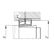 {ĝLS 22208-E1-K + AH308,  DIN 635-2 ˜ʵҪߴ, F׺ж