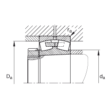 {ĝLS 23944-S-K-MB,  DIN 635-2 ˜ʵҪߴ, FF 1:12